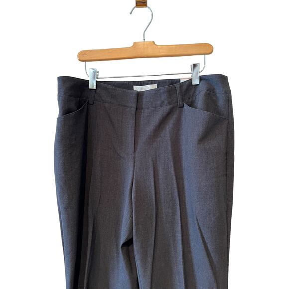 Chicos Ultimate Fit Straight Leg Work Pants Charcoal Gray L - Picture 3 of 7